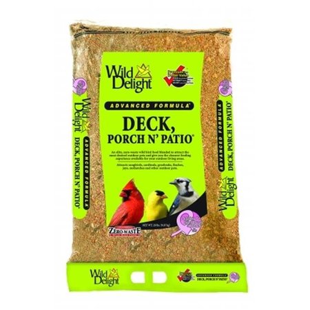 D&D COMMODITIES D&D Commodities Wild Delight Deck; Porch N Patio Wild Bird Food 20 Pound 374200 99007